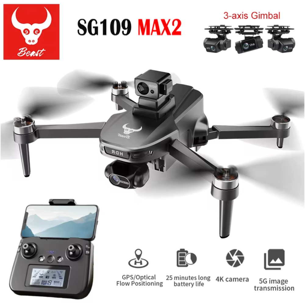 Drone Gimbal 3 Axis - SG109 MAX2 Professionelle FPV 8K Kamera