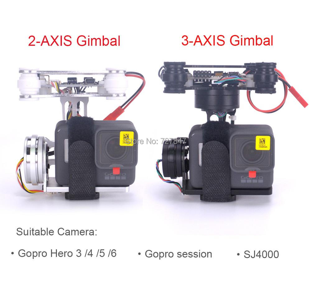 Drone Gimbal For Gopro Hero - RTF FPV 3-ACHSE/Leichte 2-ACHSE Bürstenlosen Gimbal
