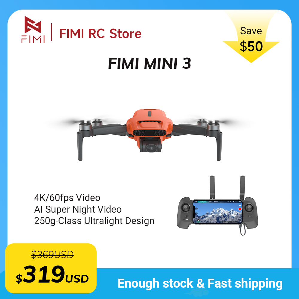Drone Gimbal 3 Axis - FIMI MINI 3 Kamera-Drohne 4K 60fps