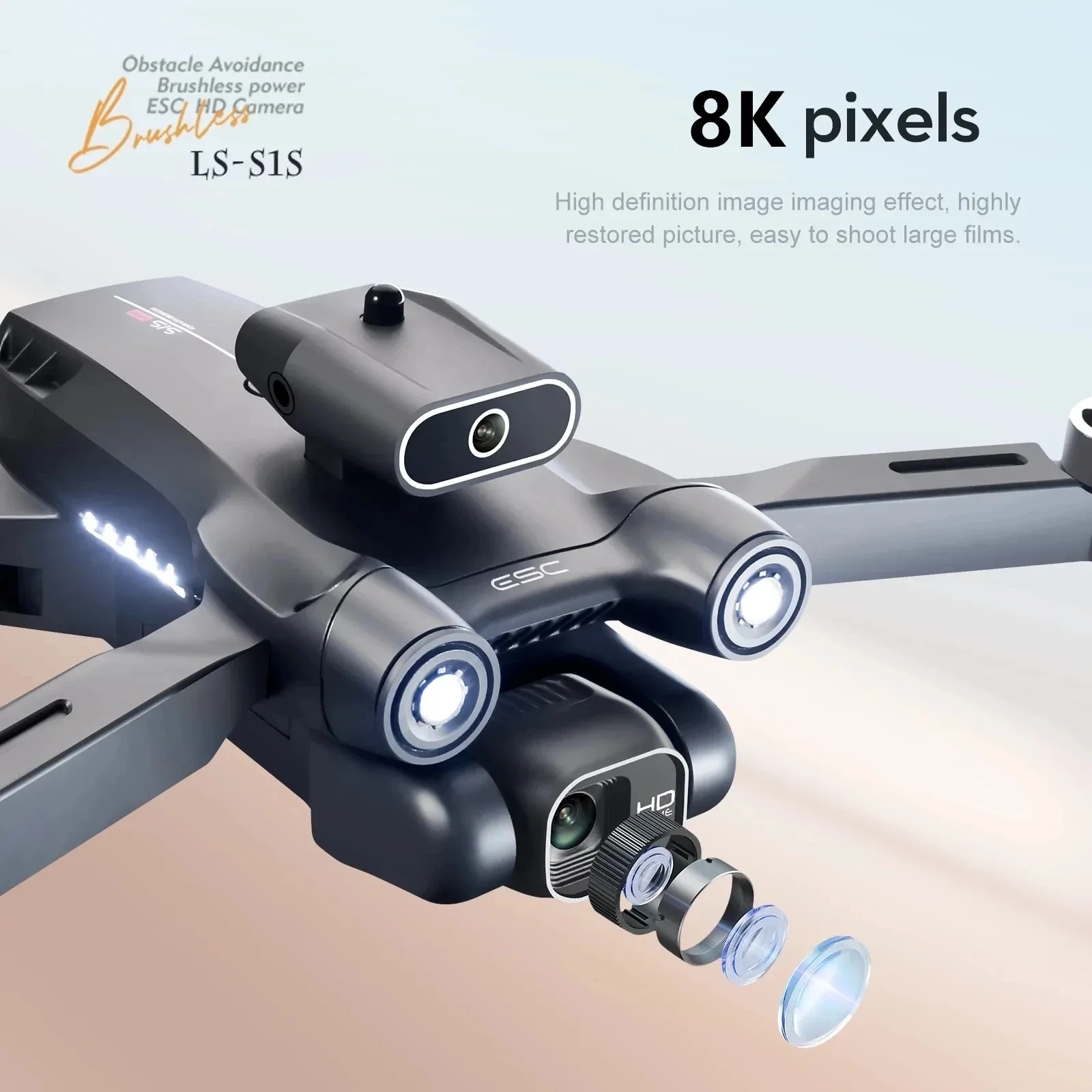 Neue s1s 5g gps drohnen kamera – Drone Gimbal Brushless Bewertung und Preis