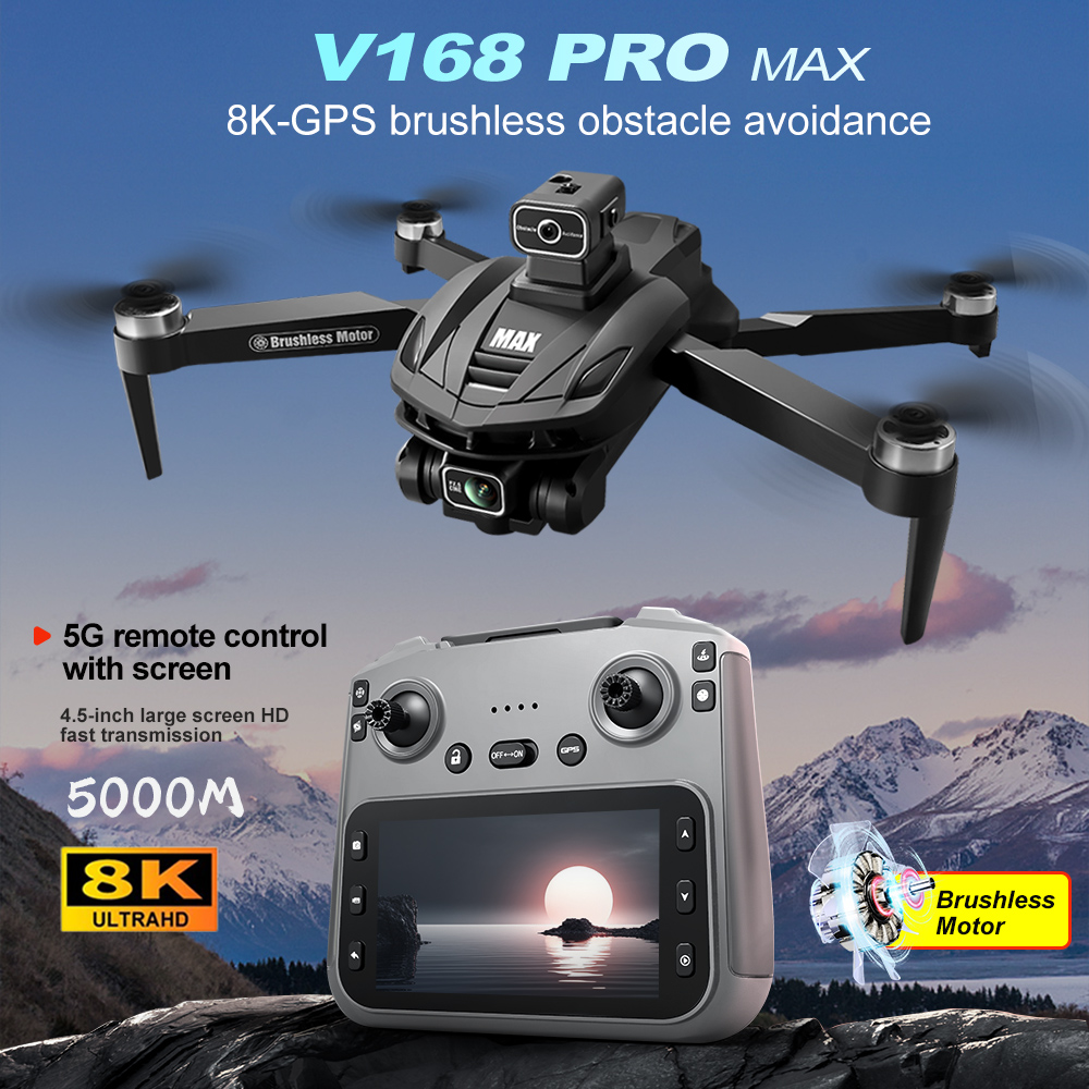 V168 PRO Max GPS Drohne 8K Pro – Drone Gimbal Brushless Bewertung und Preis